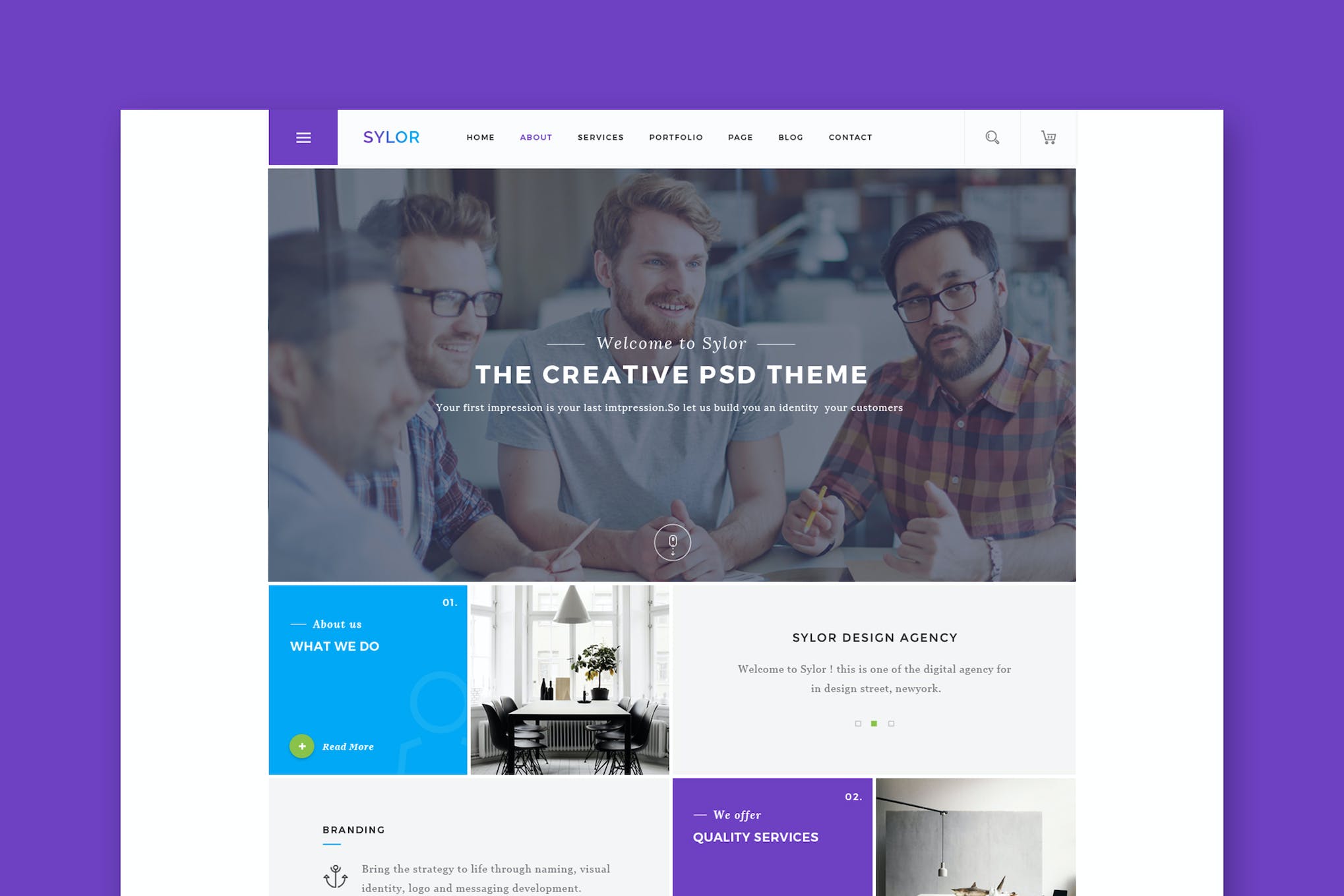 Sylor – Agency/Portfolio HTML Template