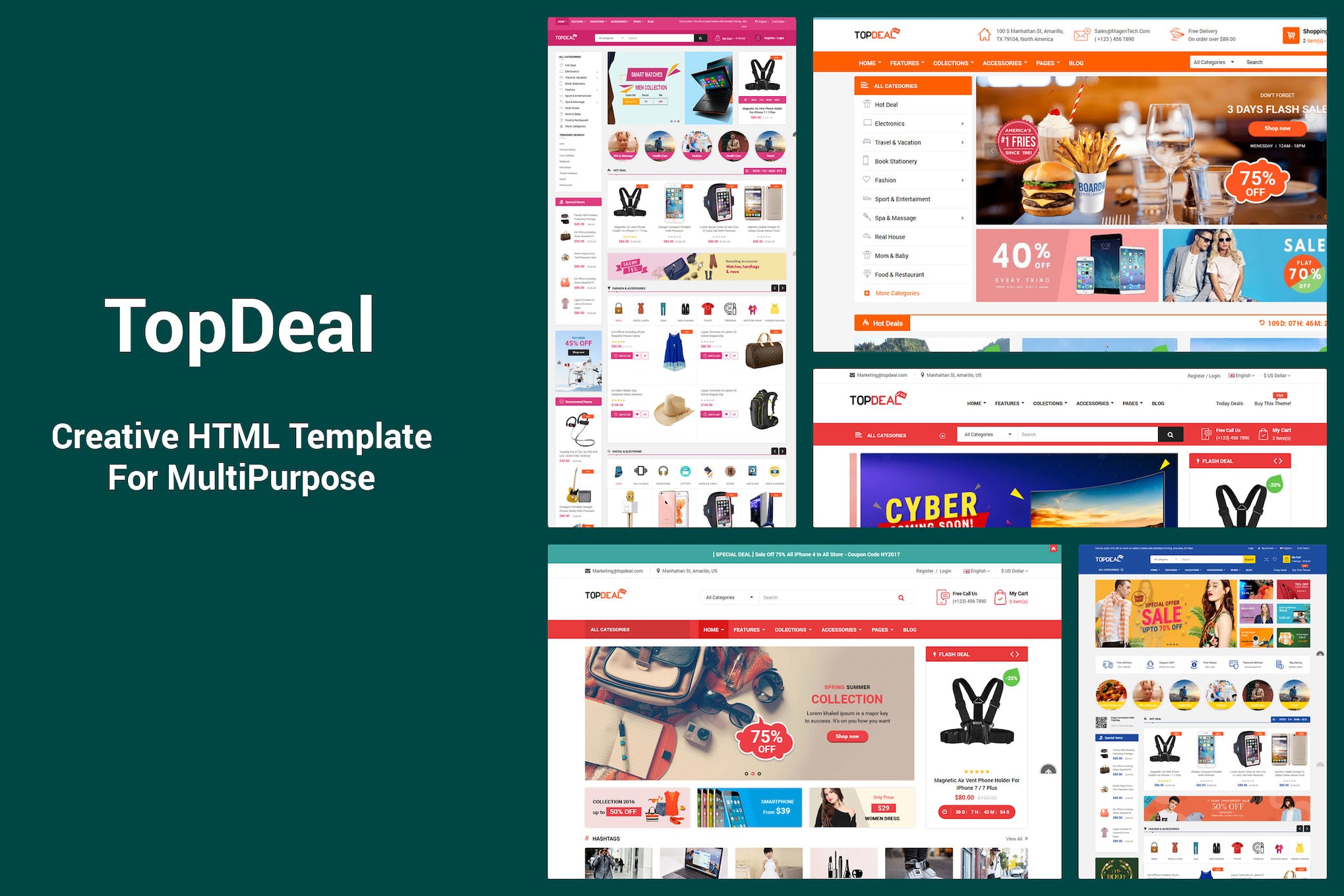 TopDeal – Responsive MultiPurpose HTML Template