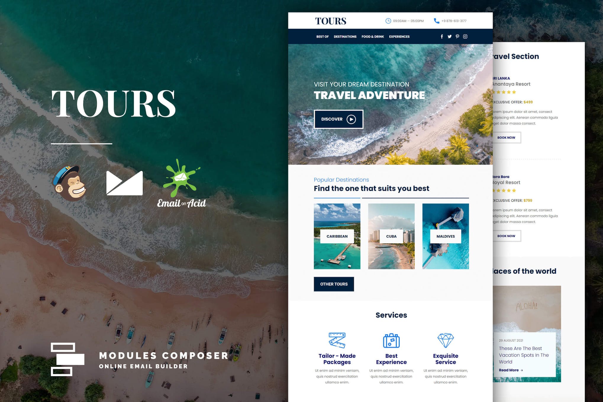 Tours – Book & Travel Responsive Email