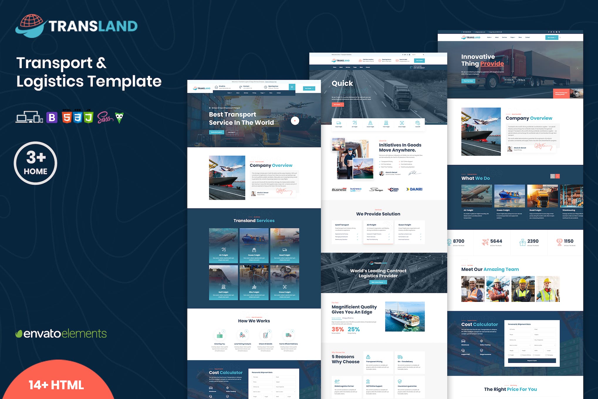 Transland – Transportation & Logistics HTML