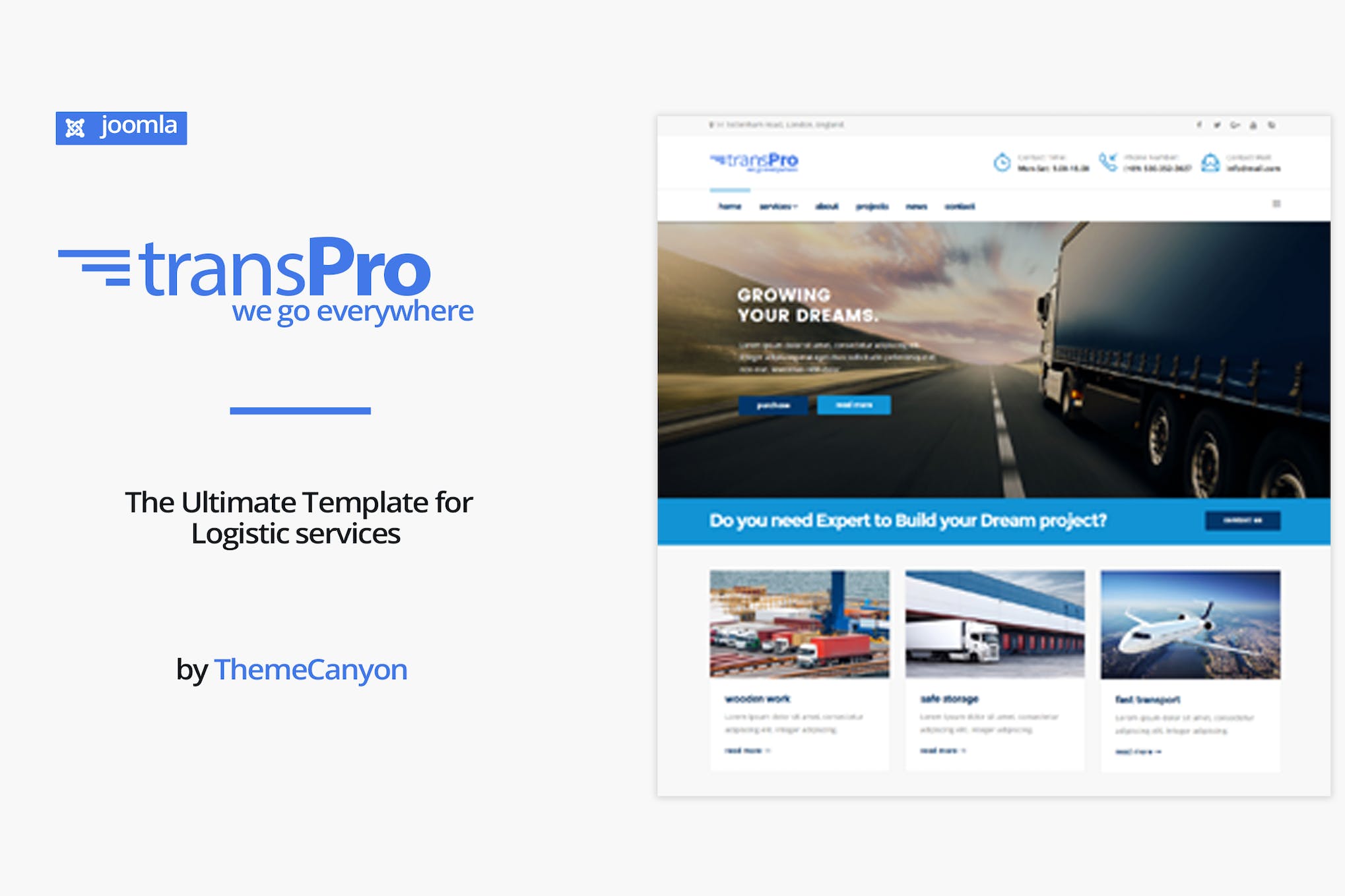 TransPro – Transport & Trucking Logistics Joomla T