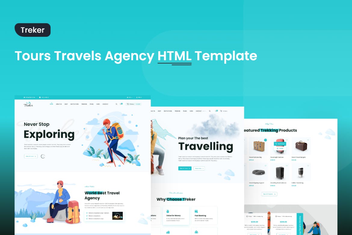 Treker – Tours and Travels Agency HTML Template