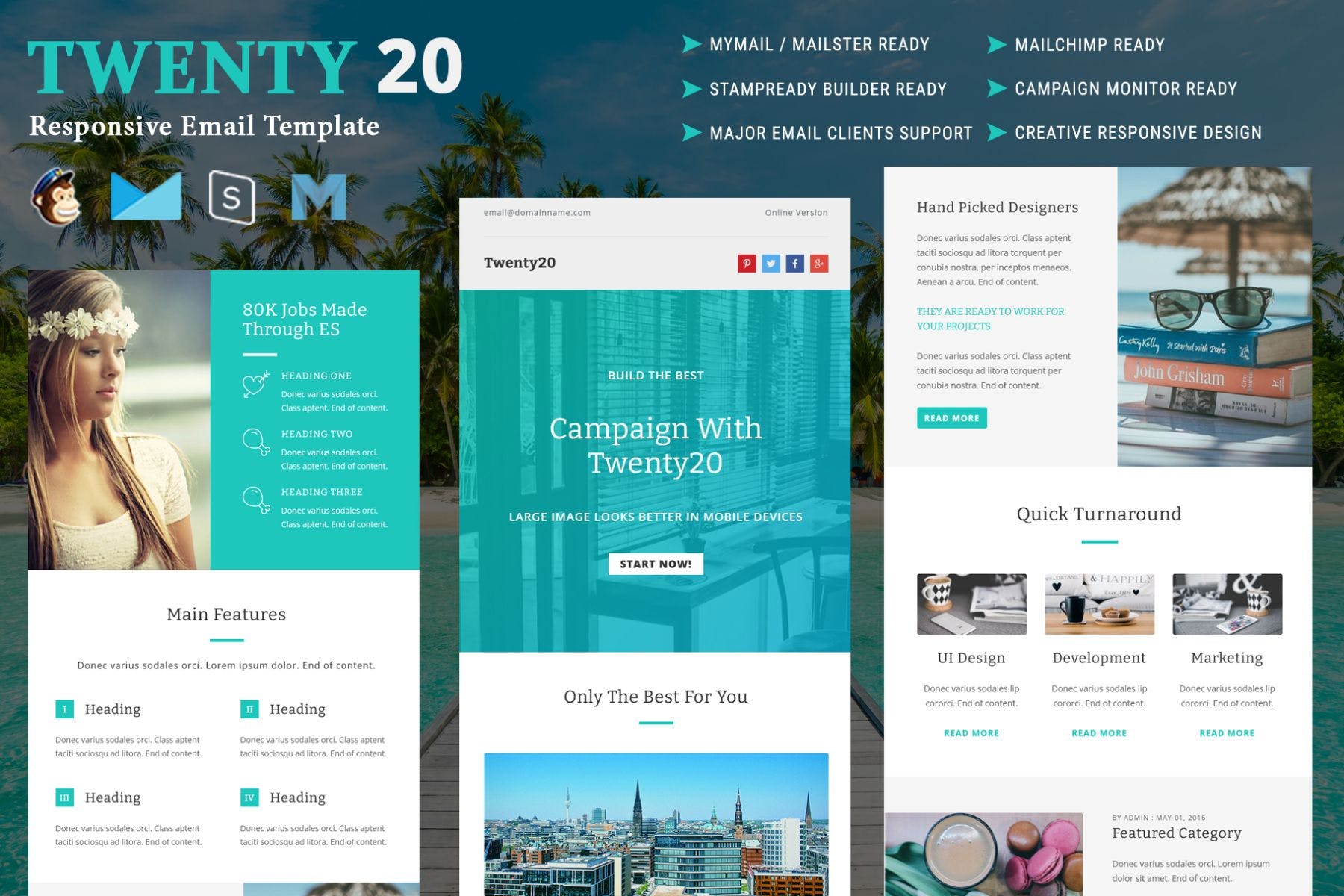 Twenty20 – Multipurpose Responsive Email Template