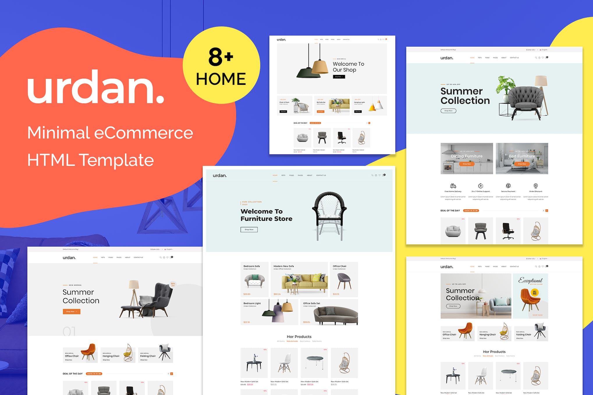 Urdan – Minimal eCommerce HTML Template