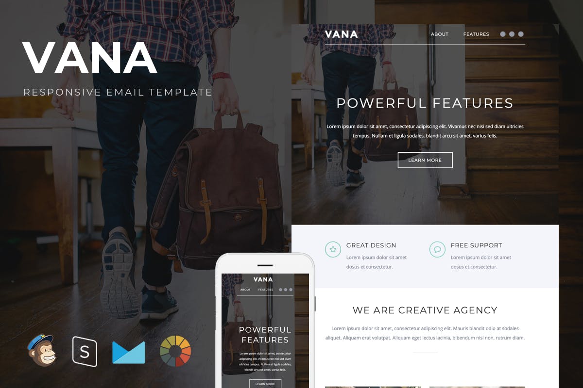 Vana – Responsive Email + StampReady Builder