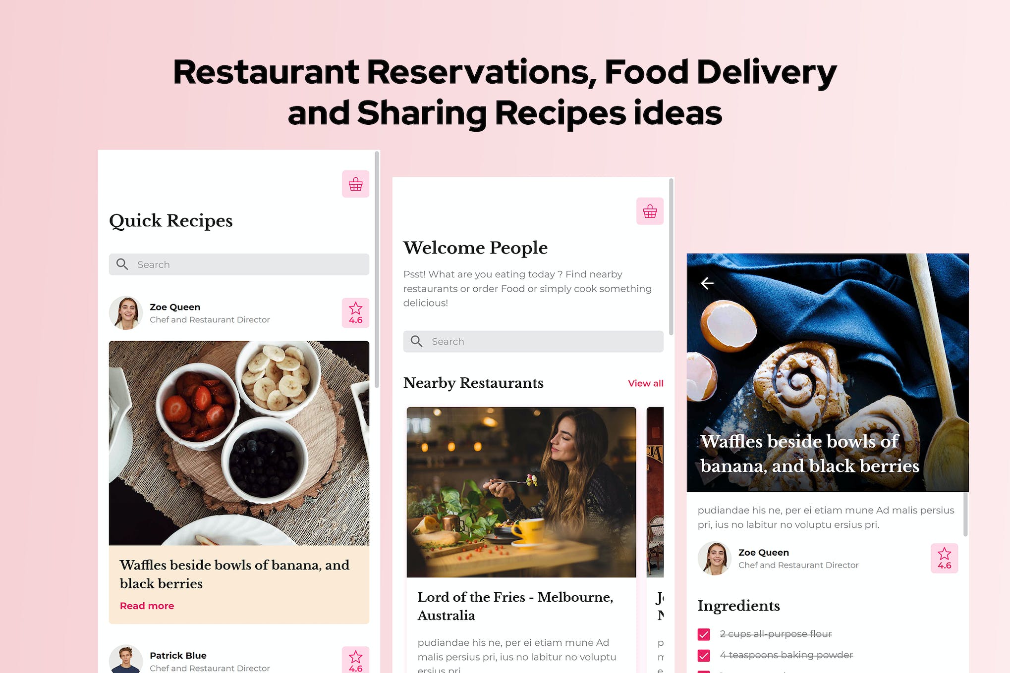 Vanille – Restaurant Reservations & Food Delivery