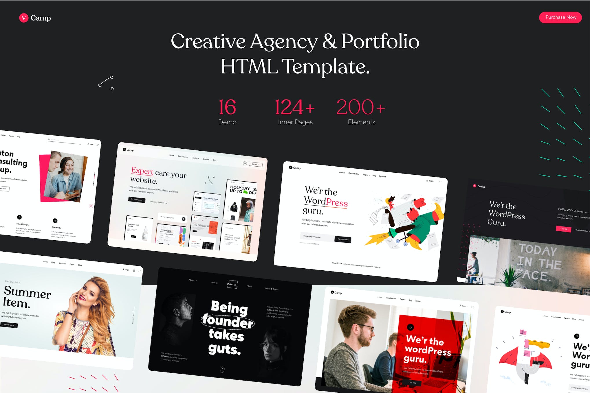 vCamp – Creative Agency & Portfolio HTML5 Template