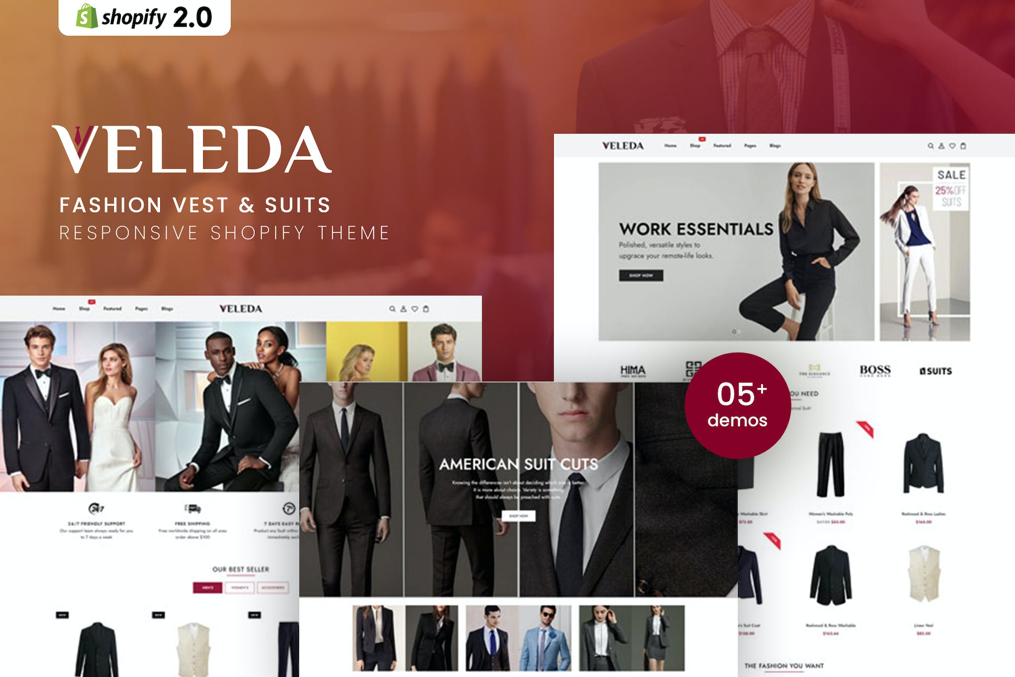 Veleda – Fashion Vest & Suits Shopify Theme