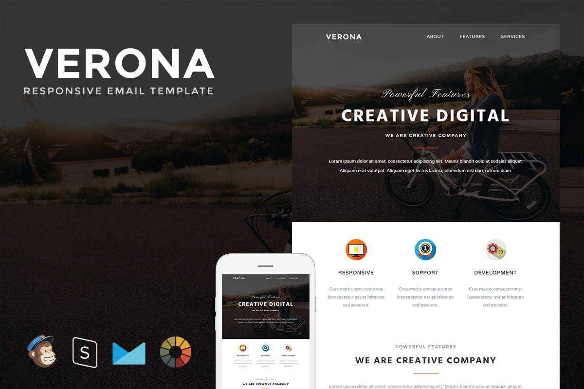 Verona – Responsive Email + StampReady Builder