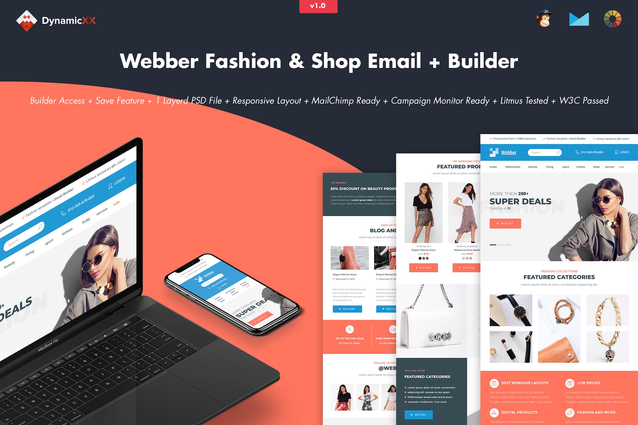 Webber – Fashion, Shop & Store Email + Builder