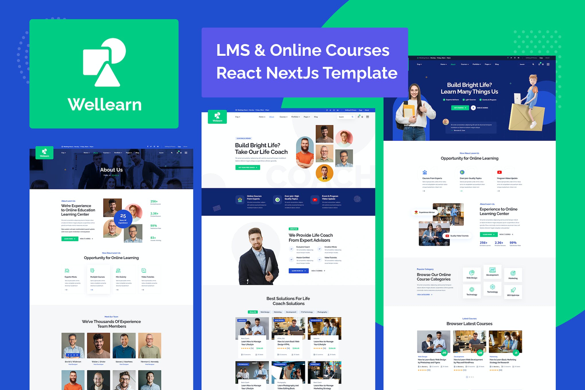 Wellern –  Online Courses React NextJs Template