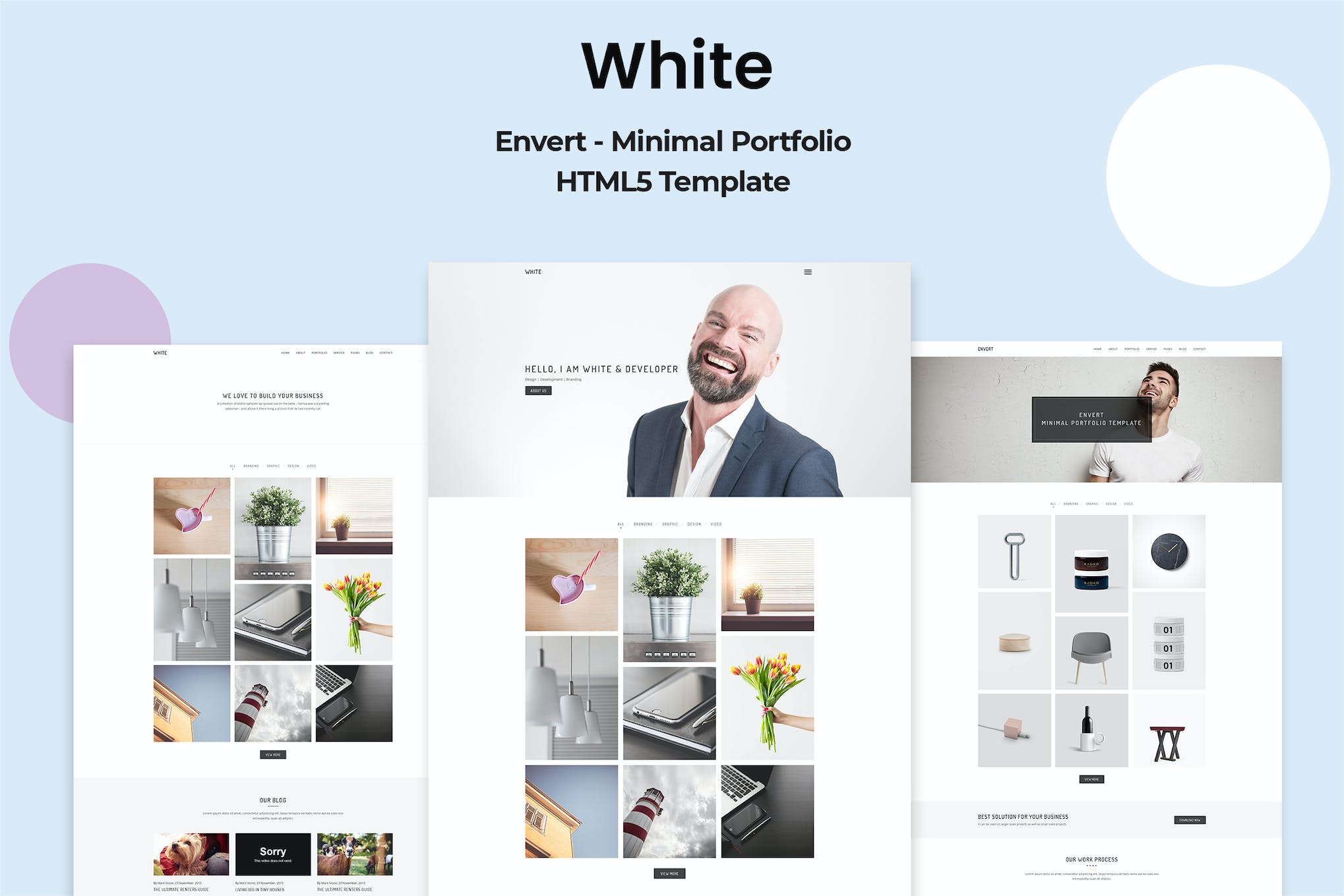 White – Minimal Portfolio Template