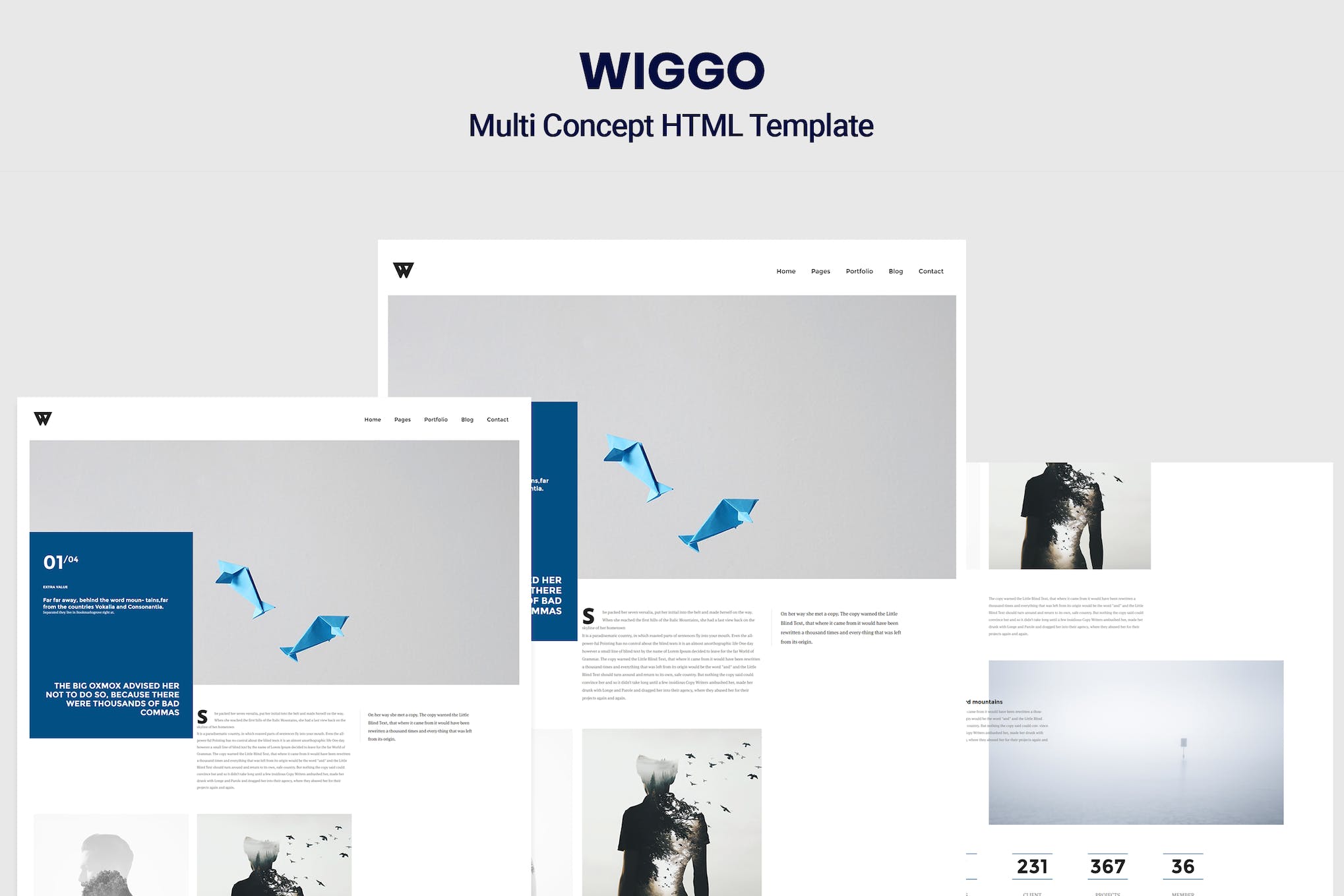 Wiggo – Multi Concept HTML Template