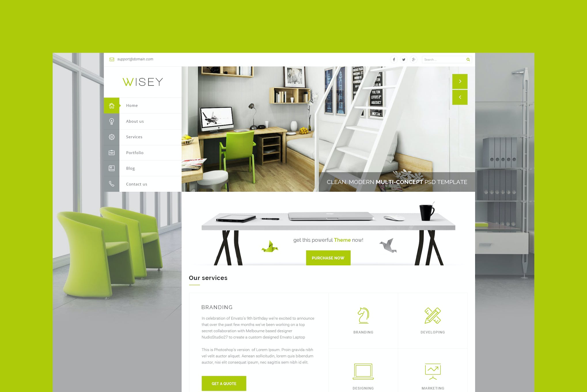 Wisey – Multi-Concept HTML Template