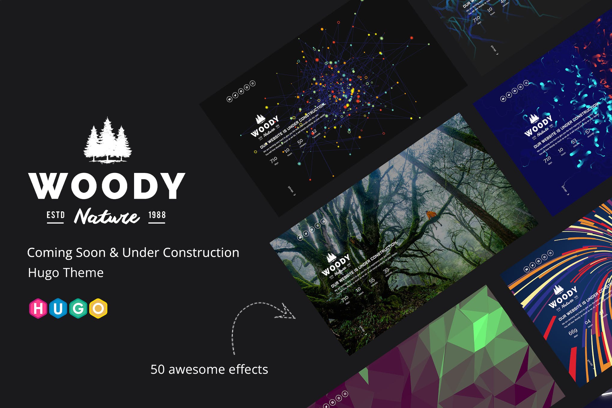 Woody – Coming Soon Hugo Theme