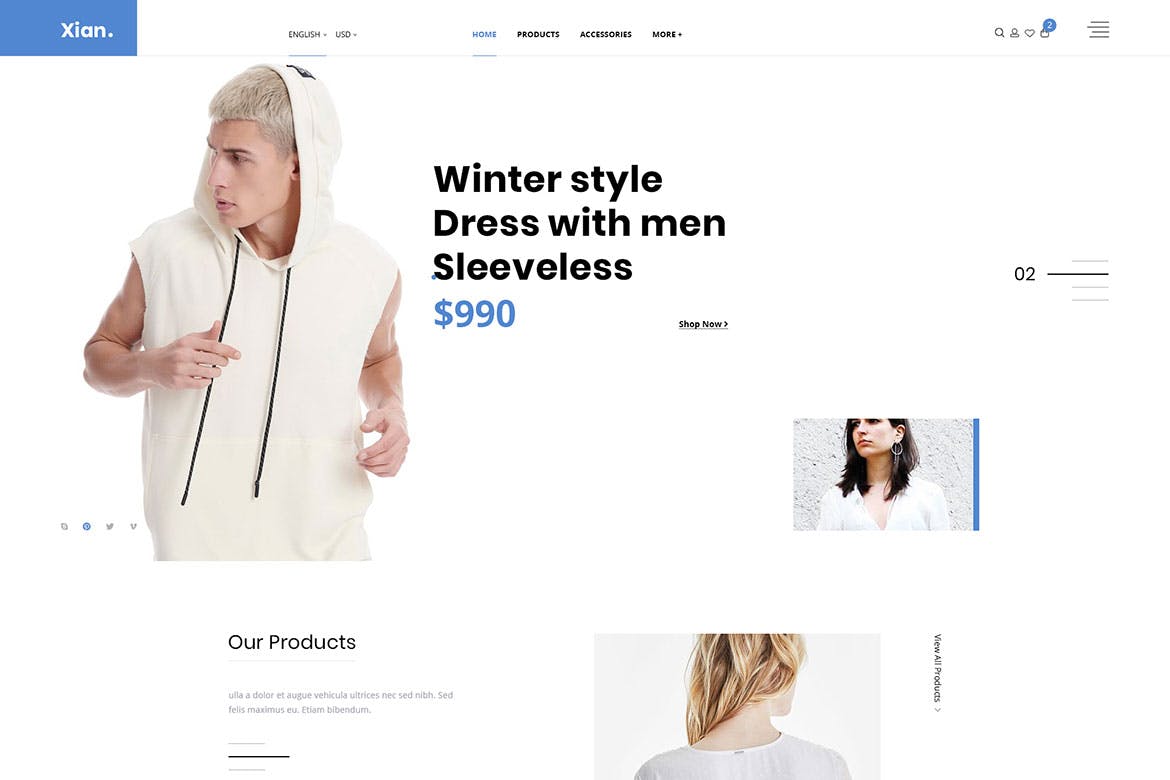 Xian – Multipurpose e-Commerce HTML Template