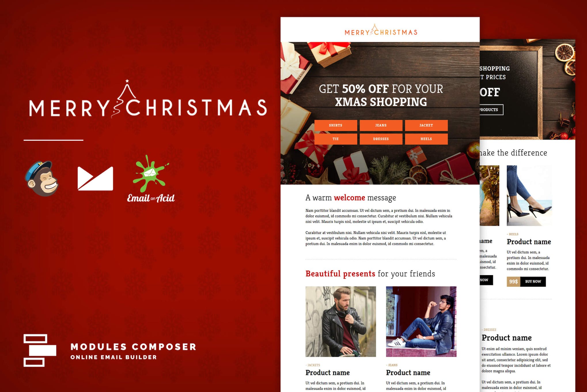 XMAS – E-commerce Responsive Email Template