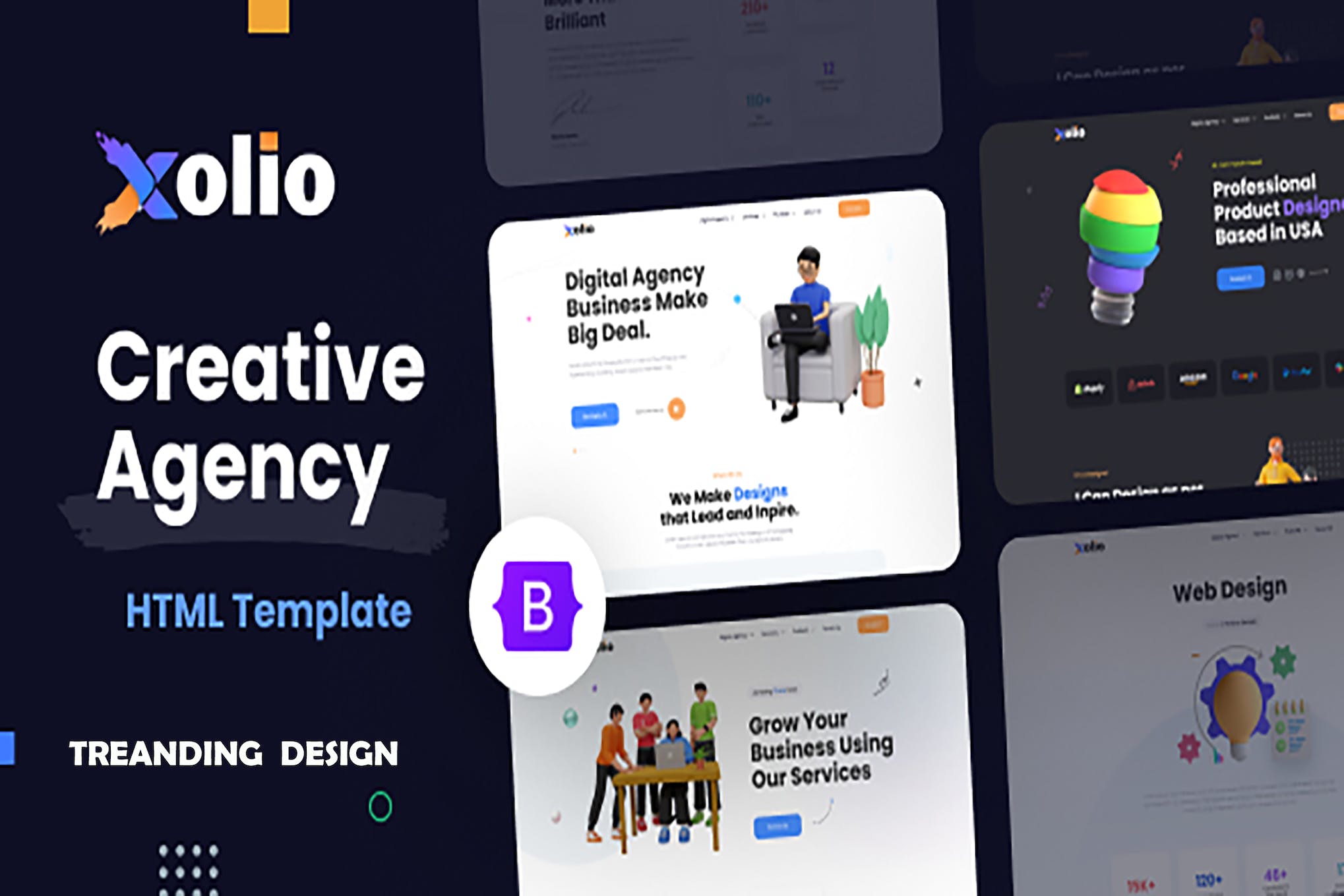 Xolio – Creative Agency & Portfolio Template