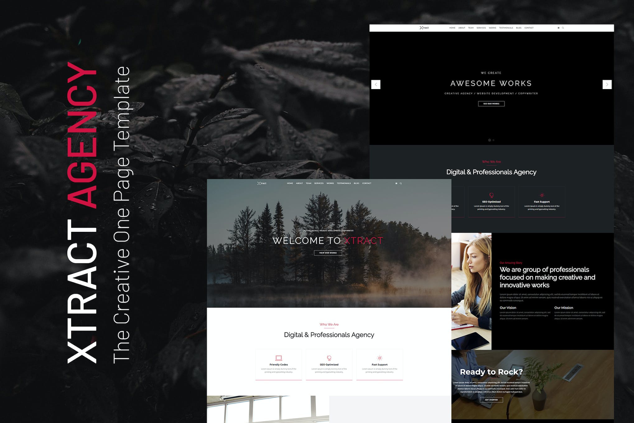 Xtract – Creative One Page Template