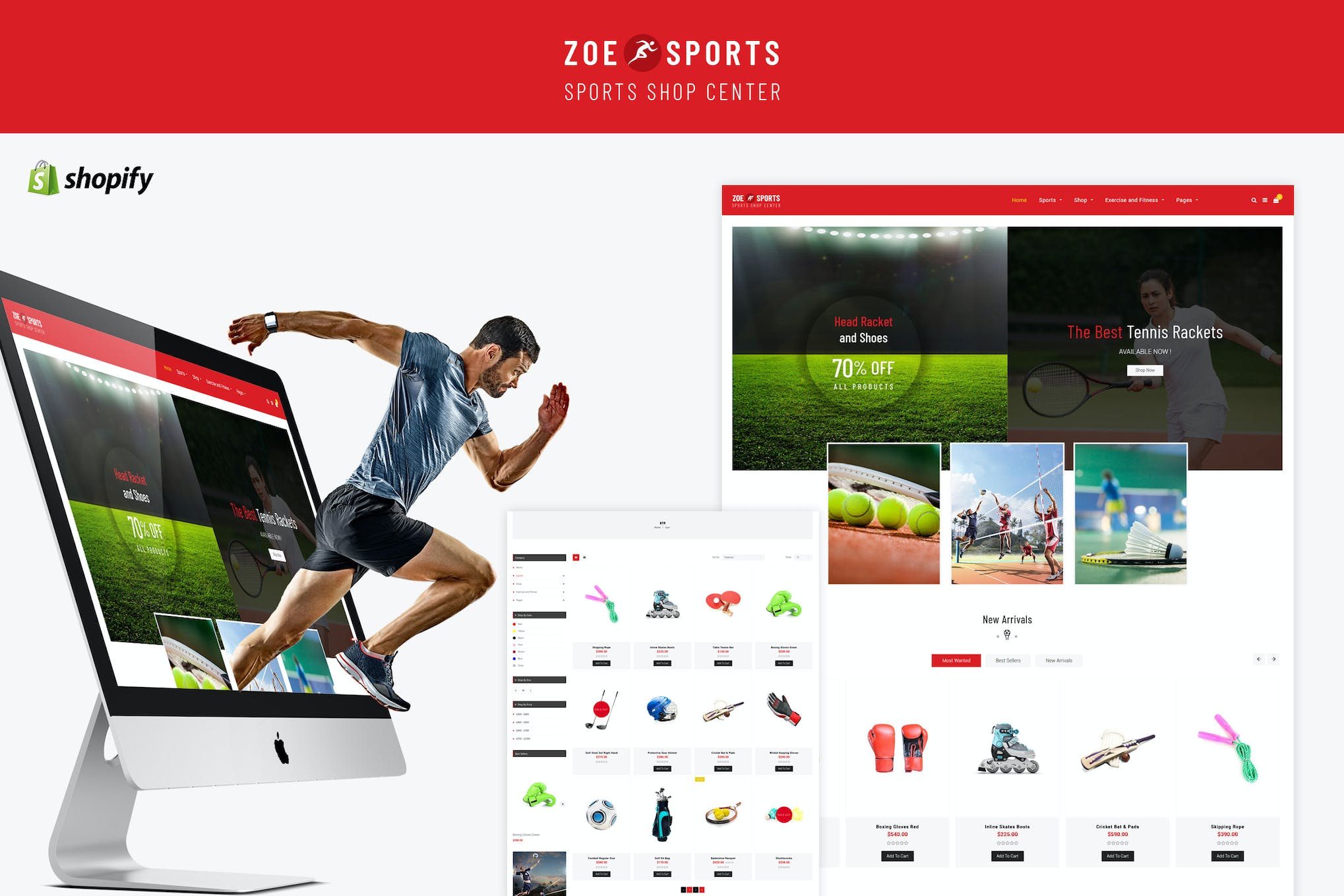 Zoe – Sport Store Shopify Theme