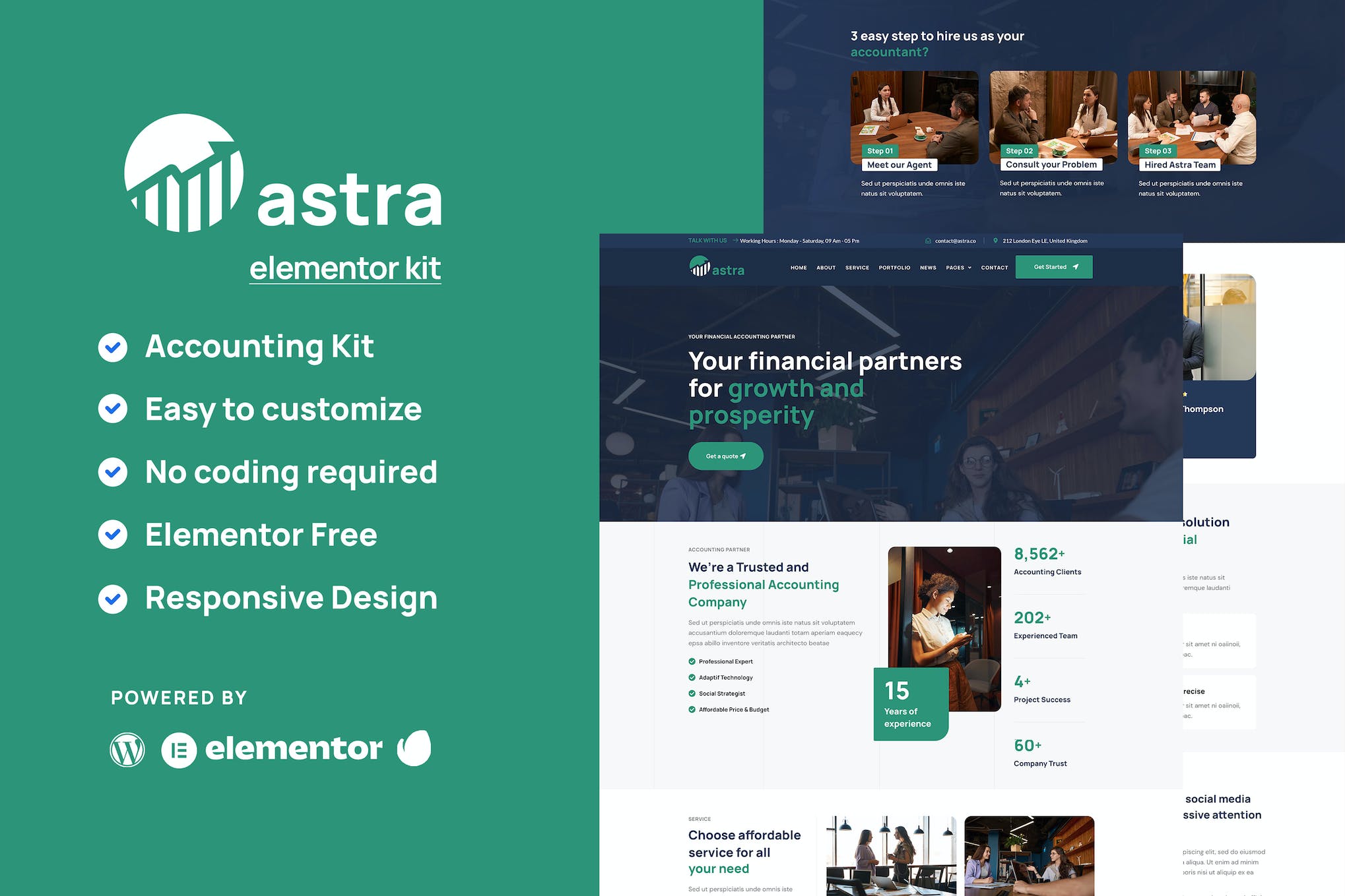 Astra – Business Consulting Elementor Template Kit