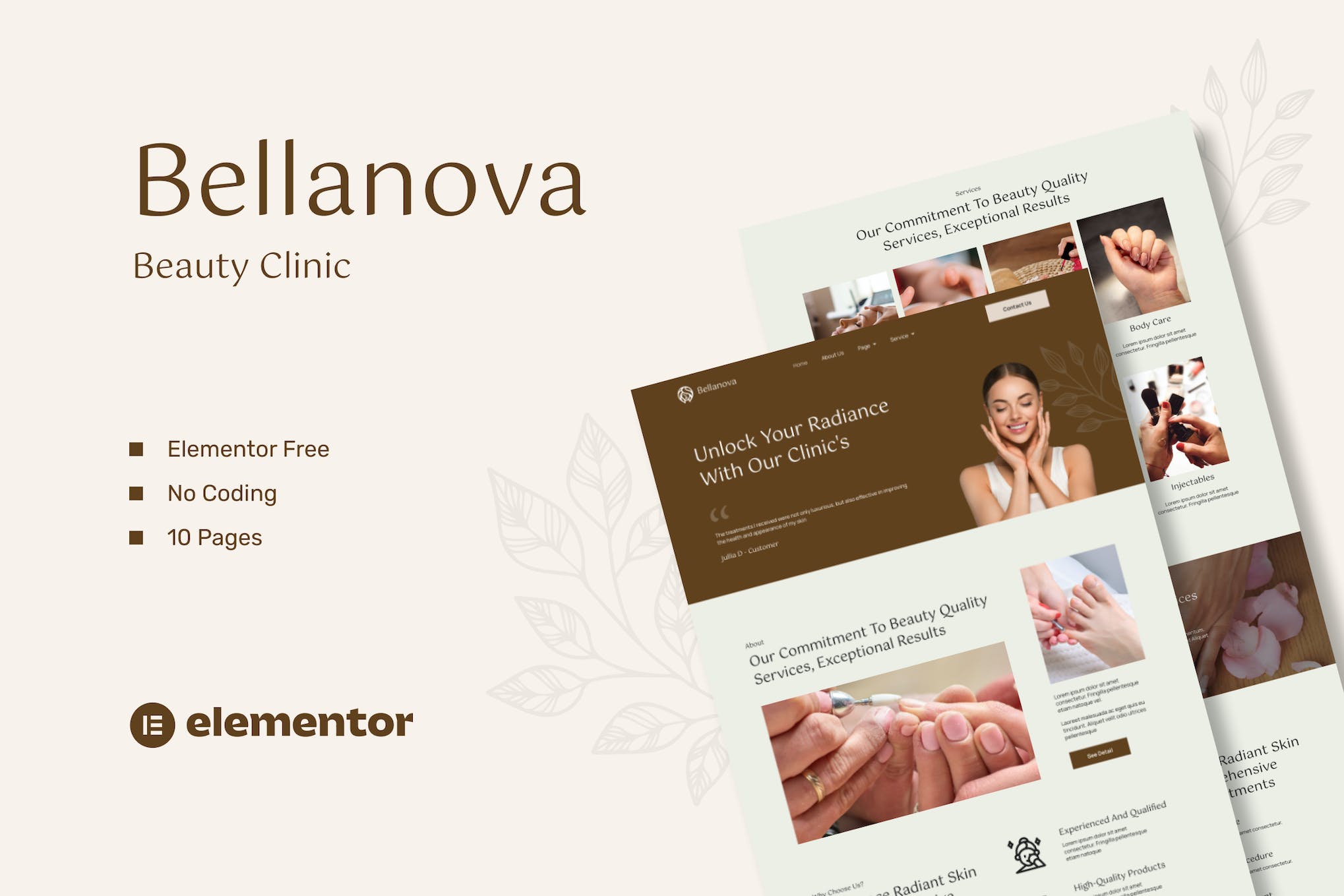 Bellanova – Beauty Clinic Elementor Template Kit