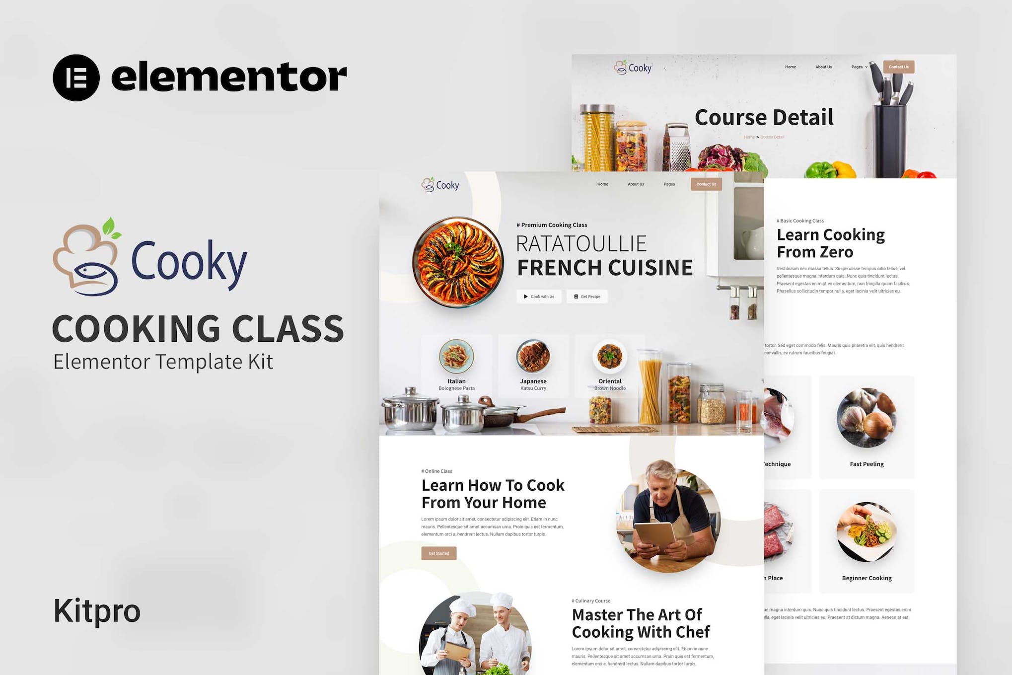 Cooky – Cooking Class Elementor Template Kit