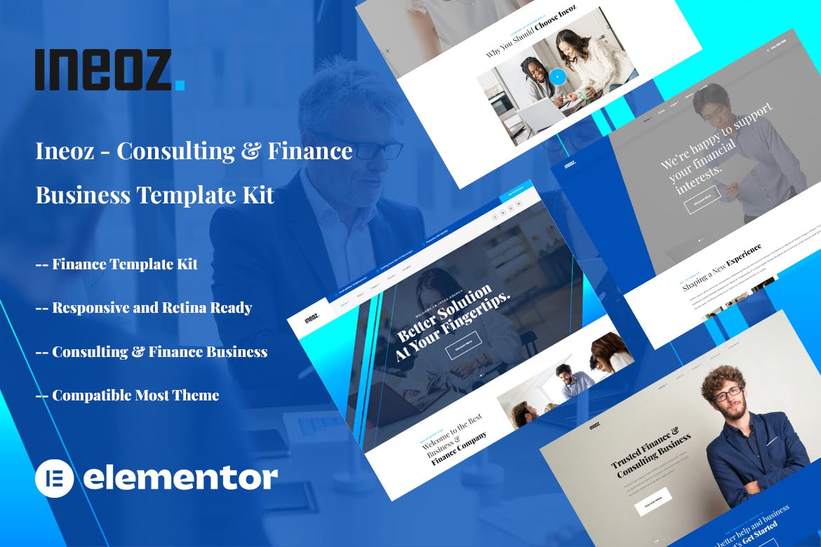 Ineoz – Consulting & Finance Business Elementor Template Kit