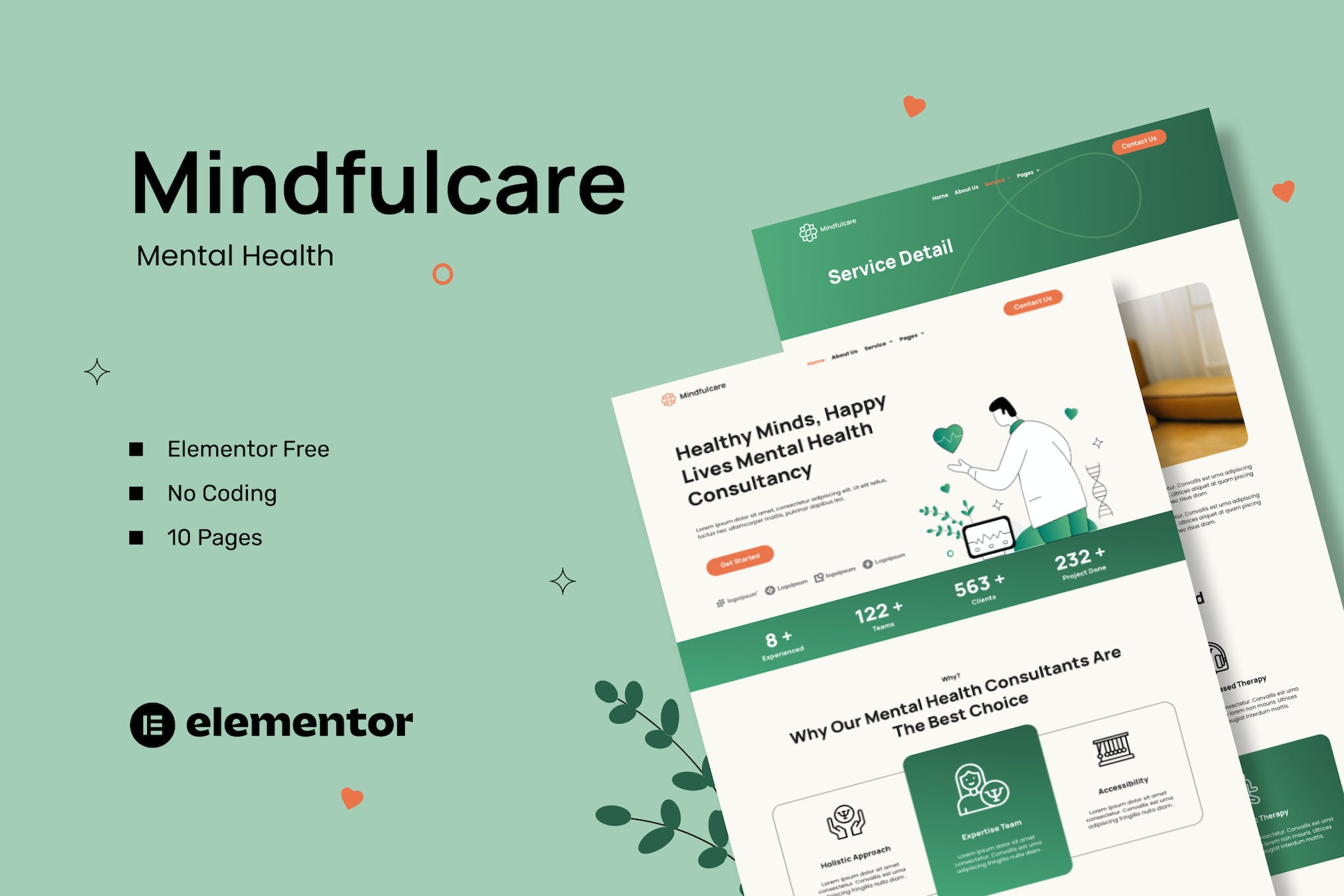 Mindfulcare – Mental Health Consultant Template Kits