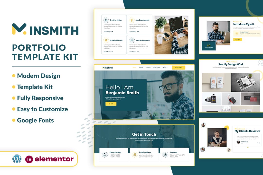 MINSMITH – Portfolio Elementor Template Kit