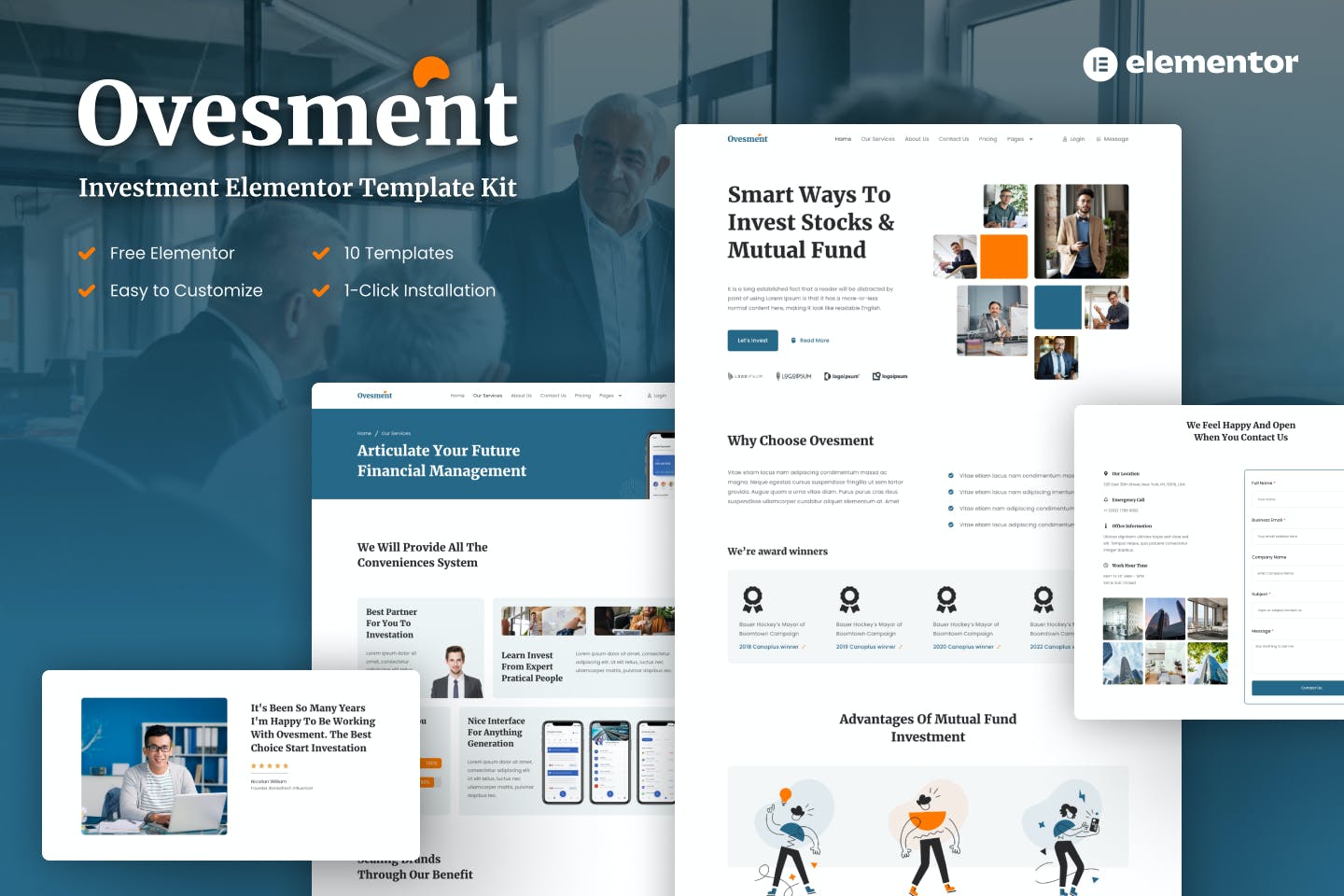 Ovesment – Investment & Finance Elementor Template Kit