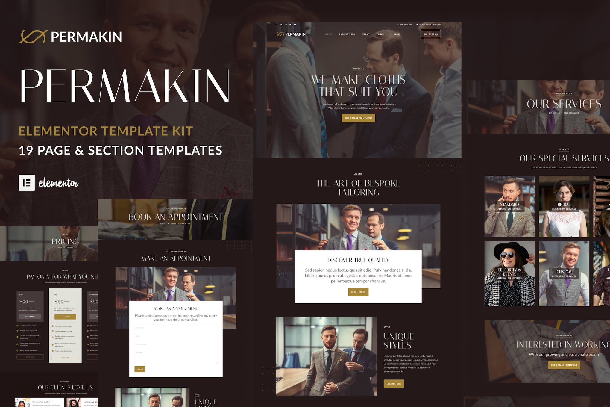 Permakin – Professional Tailor & Clothing Alteration  Elementor Template Kit