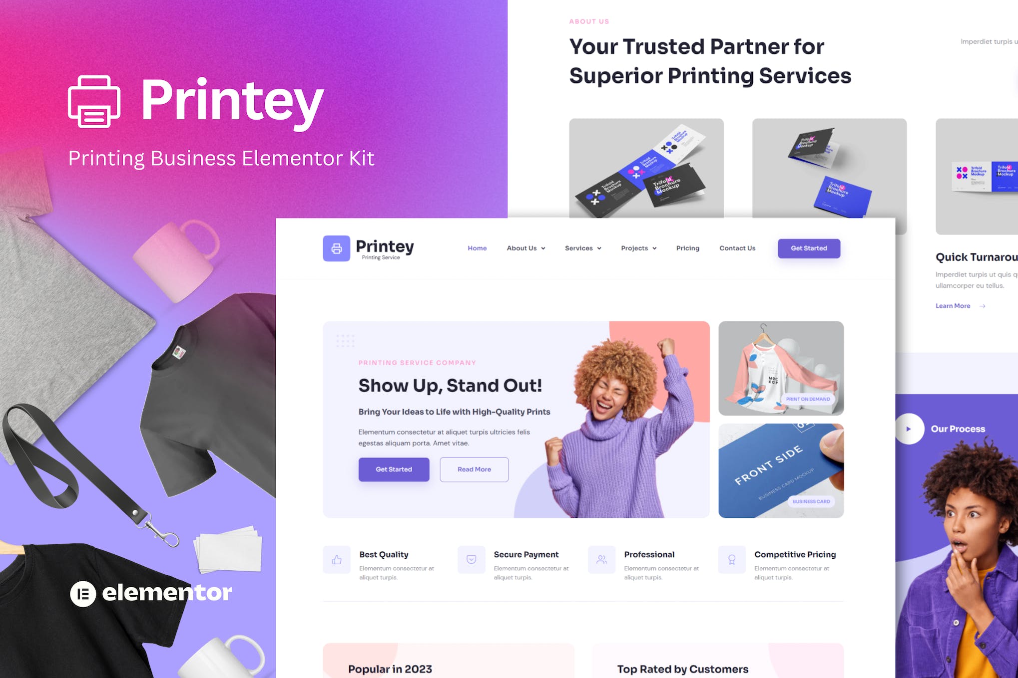 Printey – Printing Business Elementor Template Kit