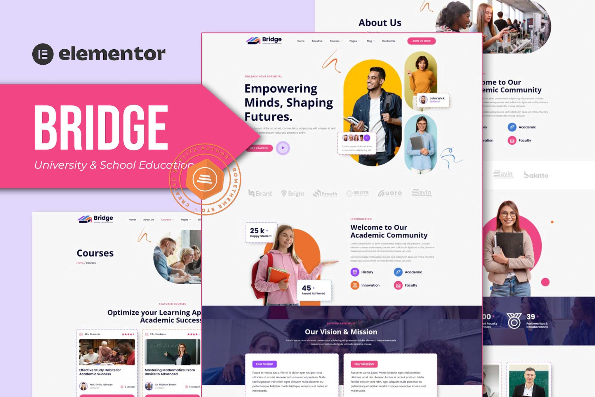 Bridge – University & School Education Elementor Template Kit