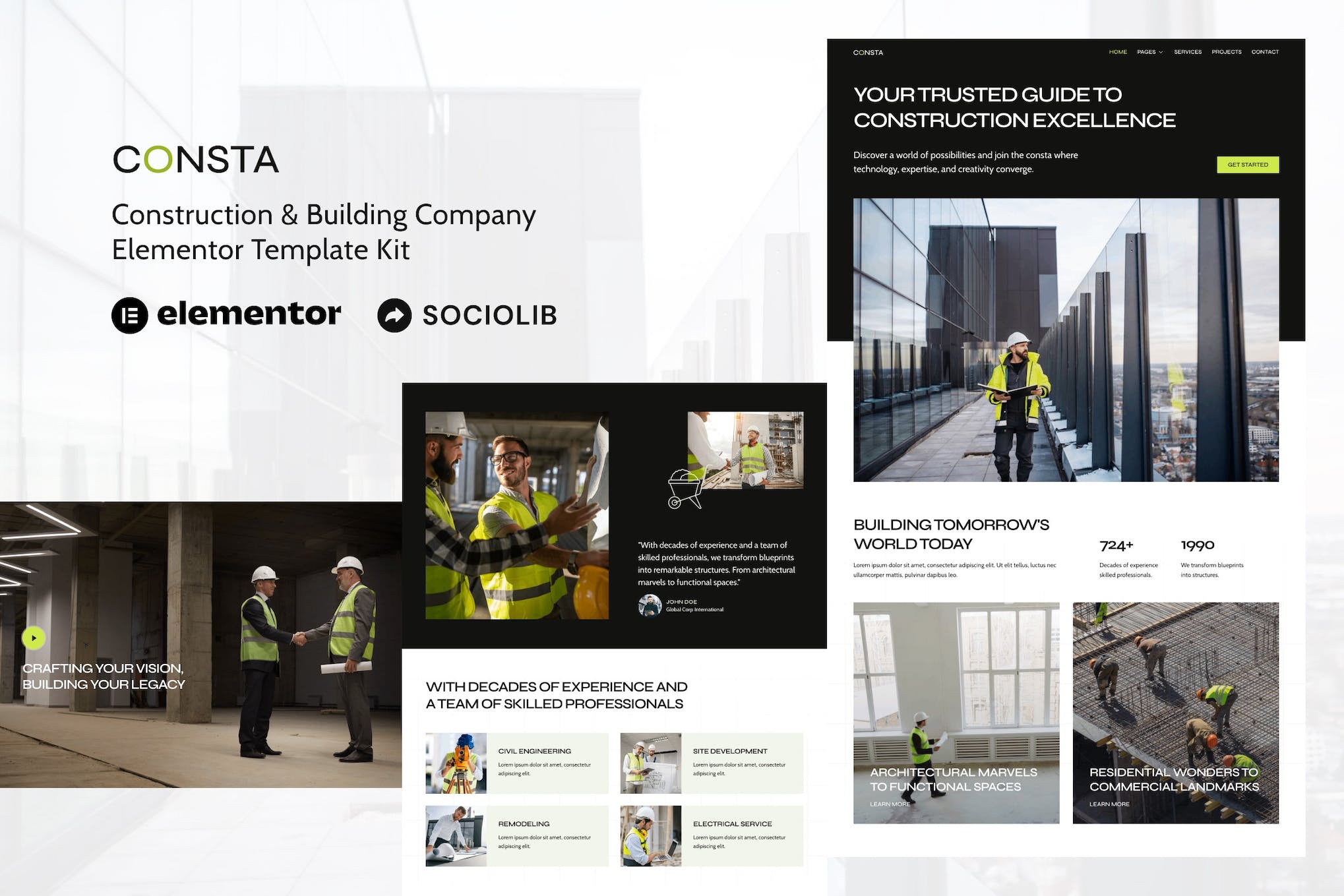 Consta – Construction & Building Company Elementor Template Kit