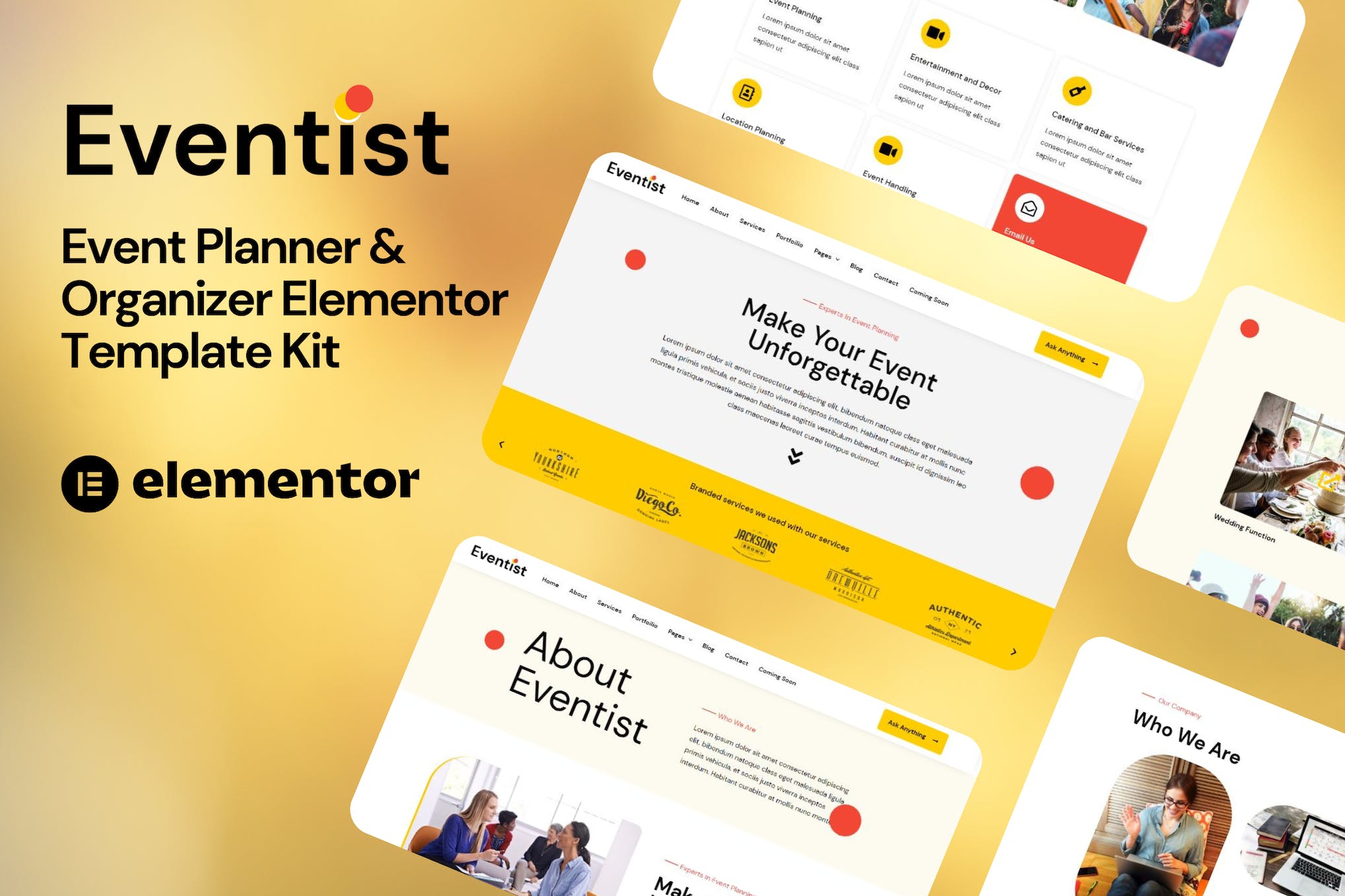 Eventist – Event Planner & Organizer Elementor Template Kit