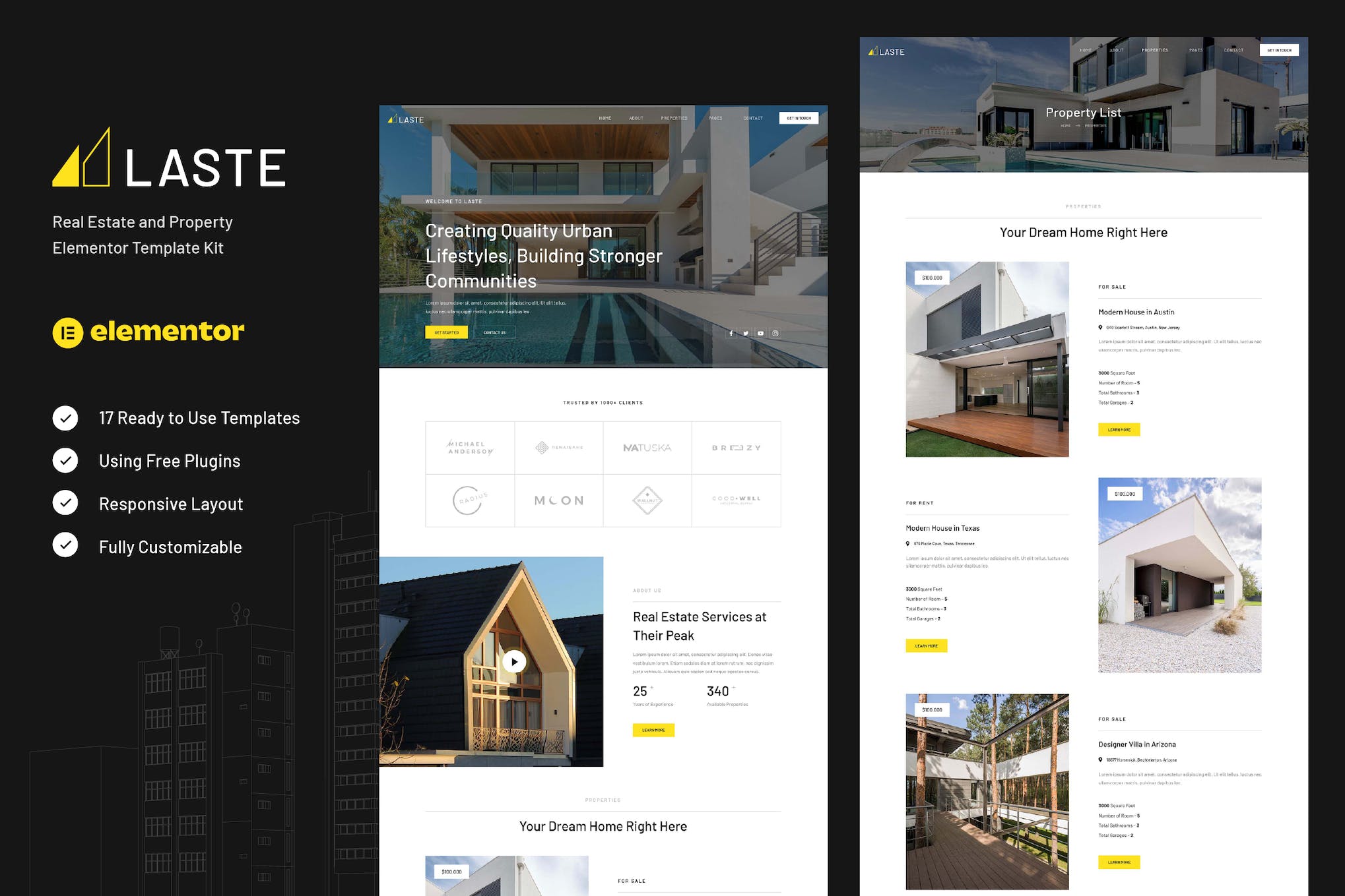 Laste – Real Estate & Property Elementor Template Kit