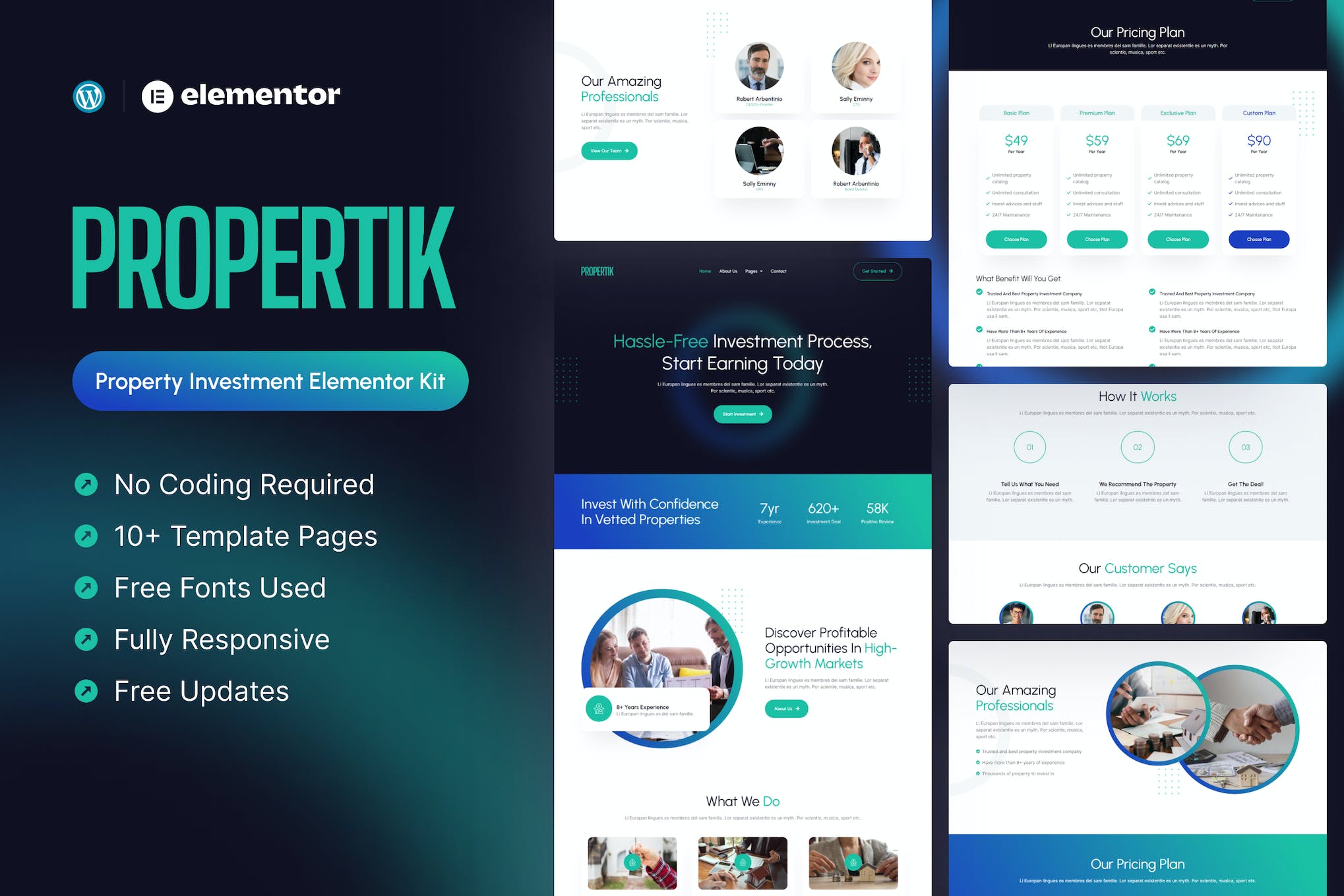 Propertik – Property Investment Elementor Template Kit