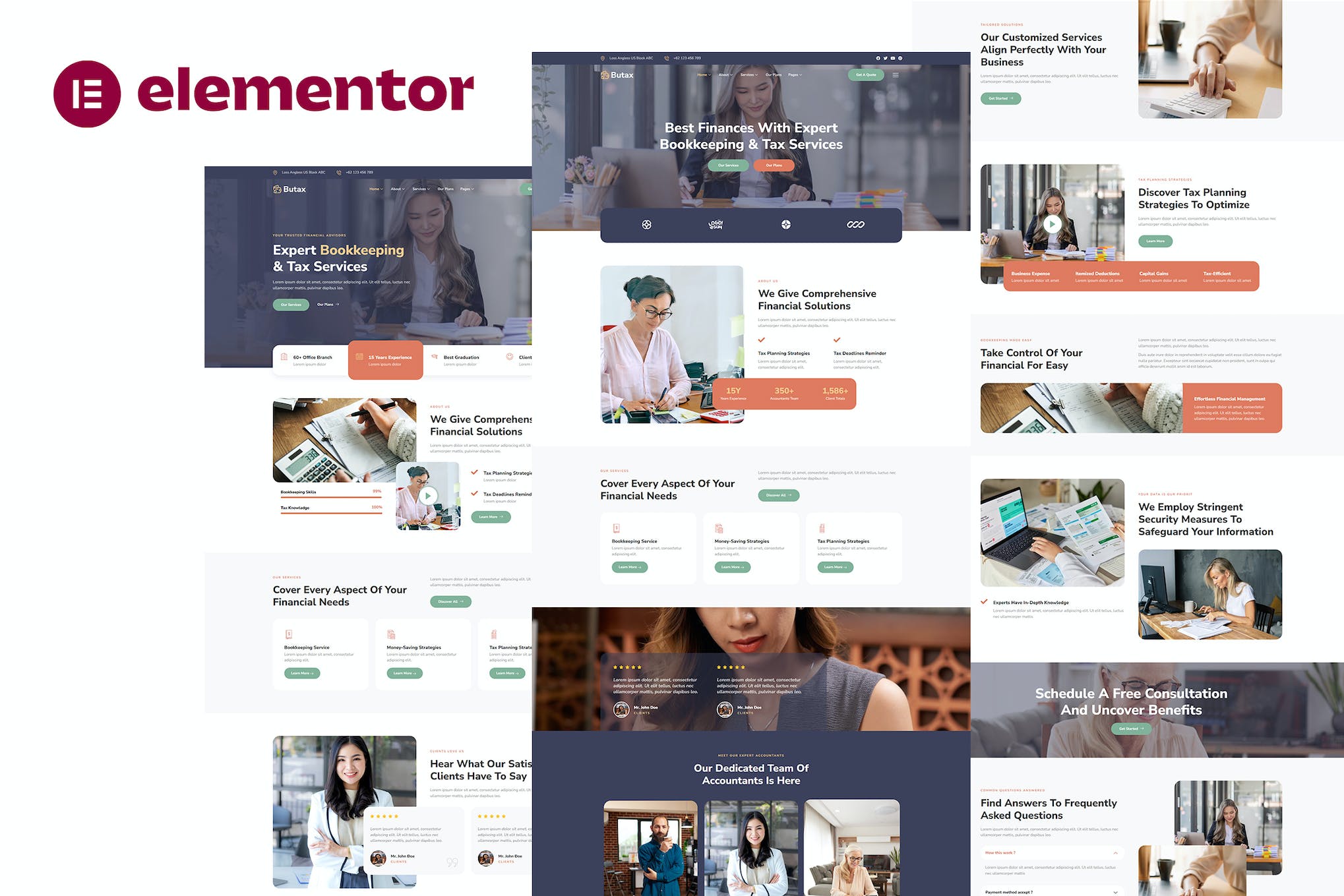 Butax – Tax Service & Financial Advisor Elementor Template Kit