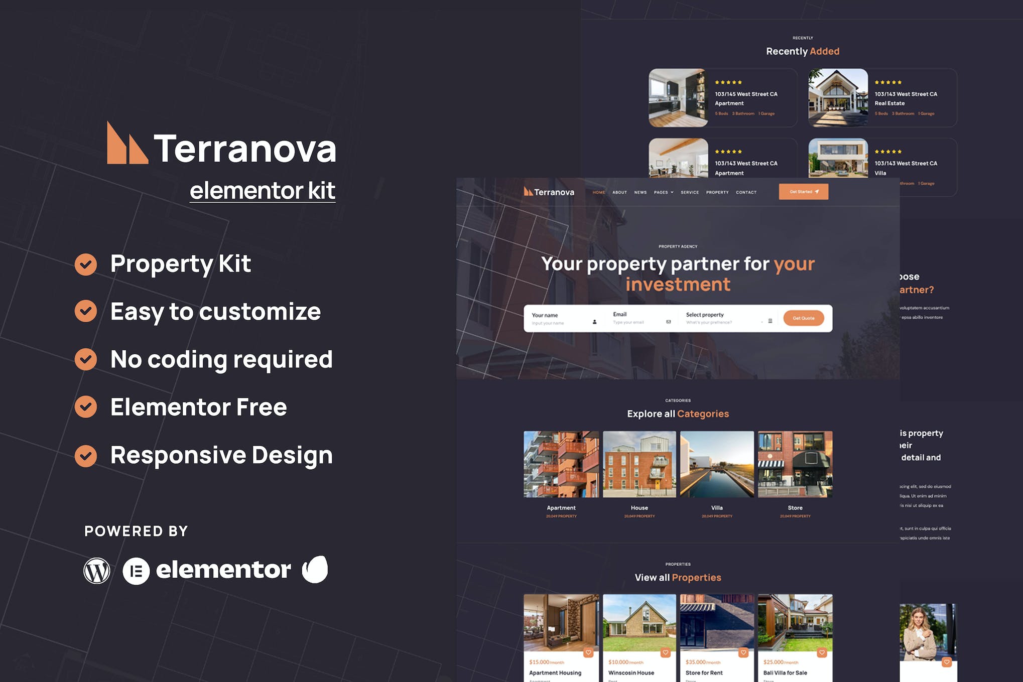 Terranova – Real Estate Elementor Template Kit