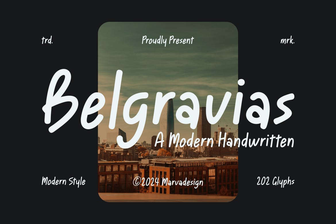 Belgravias – A Modern Handwritten Font