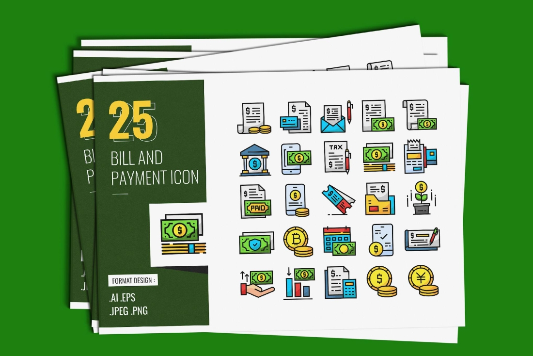 Bill and Payment Icons