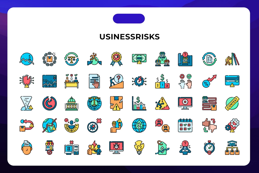 Business risks  Icons