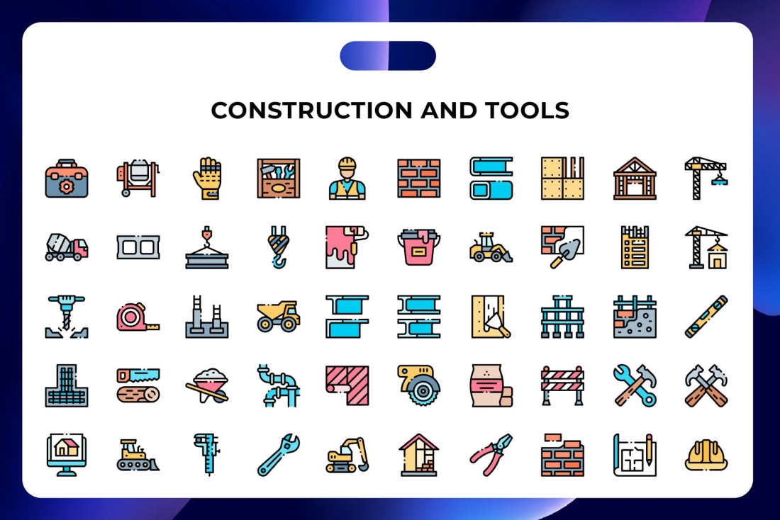 Construction And Tools Icons