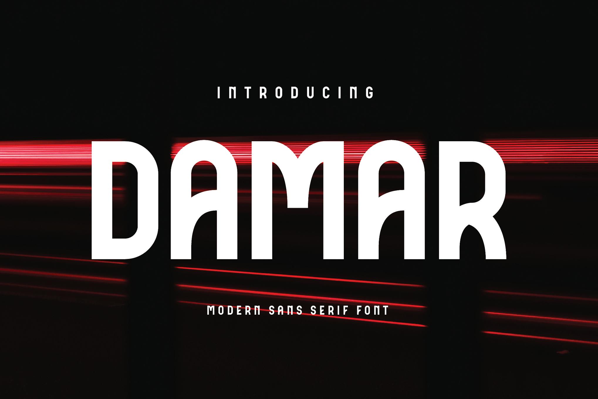 Damar – Sans Serif Font