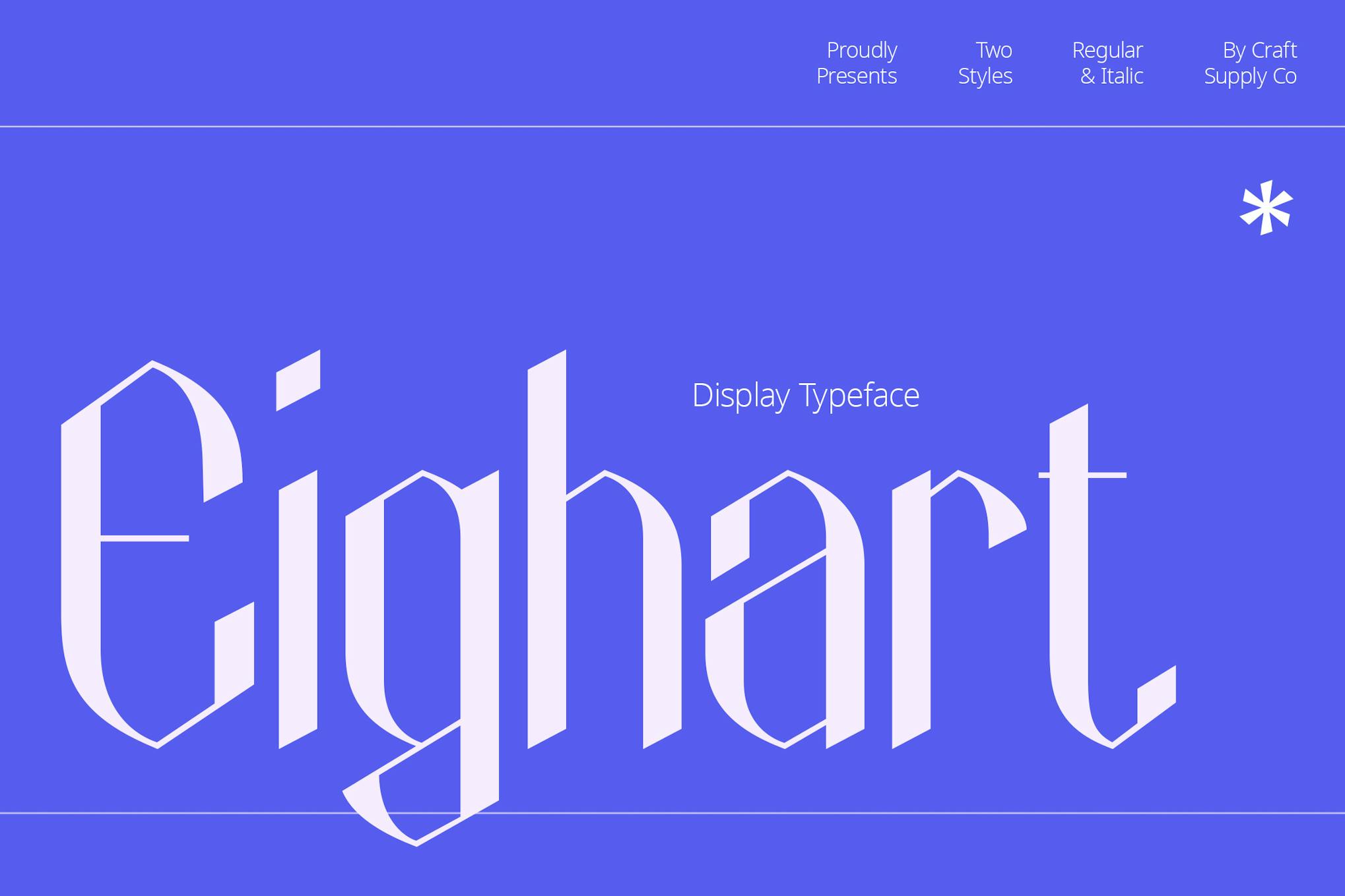 Eighart – Tech Font