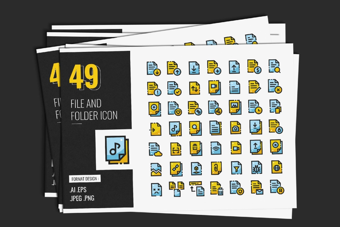 Files and Folder Icon Design