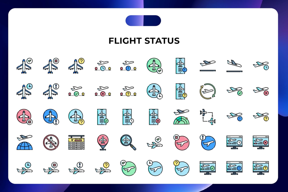 Flight Status Icons