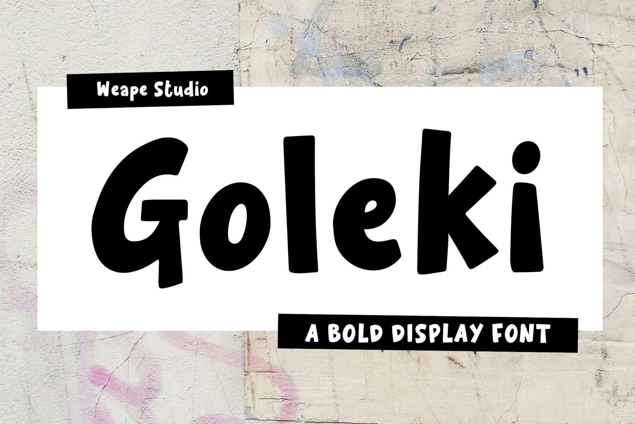 Goleki – Display Font