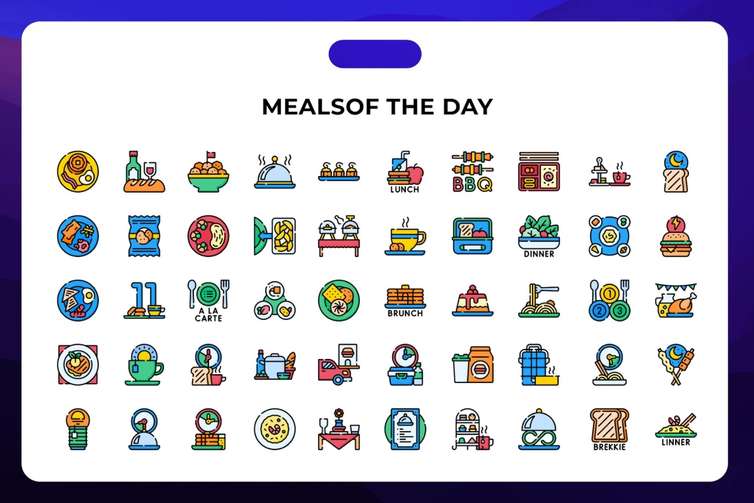 Mealsof The Day Icons